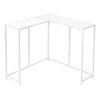 Monarch Specialties I 2160 Accent Table, Console, Entryway, Narrow, Corner, Living Room, Bedroom, Metal, Laminate, White, Contemporary, Modern - - Mounts For Less