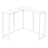 Monarch Specialties I 2160 Accent Table, Console, Entryway, Narrow, Corner, Living Room, Bedroom, Metal, Laminate, White, Contemporary, Modern - - Mounts For Less