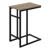 Monarch Specialties I 2172 Accent Table, C-shaped, End, Side, Snack, Living Room, Bedroom, Metal, Laminate, Brown, Black, Contemporary, Modern - - Mounts For Less