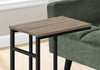 Monarch Specialties I 2172 Accent Table, C-shaped, End, Side, Snack, Living Room, Bedroom, Metal, Laminate, Brown, Black, Contemporary, Modern - - Mounts For Less