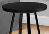 Monarch Specialties I 2175 Accent Table, Side, Round, End, Nightstand, Lamp, Living Room, Bedroom, Metal, Laminate, Black, Contemporary, Modern - - Mounts For Less