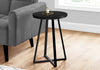 Monarch Specialties I 2175 Accent Table, Side, Round, End, Nightstand, Lamp, Living Room, Bedroom, Metal, Laminate, Black, Contemporary, Modern - - Mounts For Less