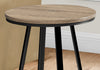 Monarch Specialties I 2177 Accent Table, Side, Round, End, Nightstand, Lamp, Living Room, Bedroom, Metal, Laminate, Brown, Black, Contemporary, Modern - - Mounts For Less