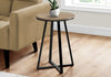 Monarch Specialties I 2177 Accent Table, Side, Round, End, Nightstand, Lamp, Living Room, Bedroom, Metal, Laminate, Brown, Black, Contemporary, Modern - - Mounts For Less