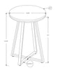 Monarch Specialties I 2179 Accent Table, Side, Round, End, Nightstand, Lamp, Living Room, Bedroom, Metal, Laminate, Black Marble Look, Contemporary, Modern - - Mounts For Less