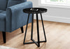 Monarch Specialties I 2179 Accent Table, Side, Round, End, Nightstand, Lamp, Living Room, Bedroom, Metal, Laminate, Black Marble Look, Contemporary, Modern - - Mounts For Less