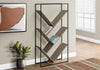 Monarch Specialties I 2201 Bookshelf, Bookcase, Etagere, 3 Tier, 60"h, Office, Bedroom, Metal, Laminate, Brown, Black, Contemporary, Modern - - Mounts For Less