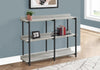 Monarch Specialties I 2217 Accent Table, Console, Entryway, Narrow, Sofa, Living Room, Bedroom, Metal, Laminate, Grey, Black, Contemporary, Modern - - Mounts For Less