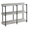Monarch Specialties I 2217 Accent Table, Console, Entryway, Narrow, Sofa, Living Room, Bedroom, Metal, Laminate, Grey, Black, Contemporary, Modern - - Mounts For Less