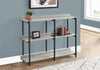 Monarch Specialties I 2217 Accent Table, Console, Entryway, Narrow, Sofa, Living Room, Bedroom, Metal, Laminate, Grey, Black, Contemporary, Modern - - Mounts For Less