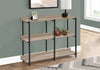 Monarch Specialties I 2218 Accent Table, Console, Entryway, Narrow, Sofa, Living Room, Bedroom, Metal, Laminate, Brown, Black, Contemporary, Modern - - Mounts For Less
