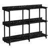 Monarch Specialties I 2220 Accent Table, Console, Entryway, Narrow, Sofa, Living Room, Bedroom, Metal, Laminate, Black Marble Look, Contemporary, Modern - - Mounts For Less