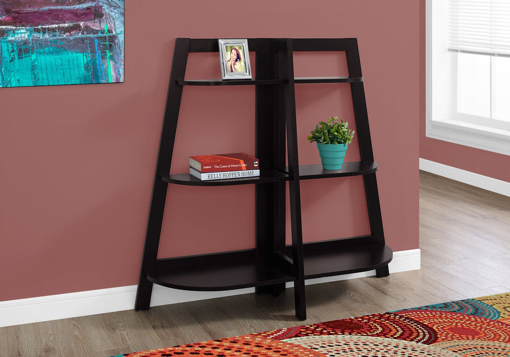Monarch Specialties I 2426 Bookshelf, Bookcase, Etagere, 3 Tier, 48"h, Office, Bedroom, Laminate, Brown, Contemporary, Modern - - Mounts For Less