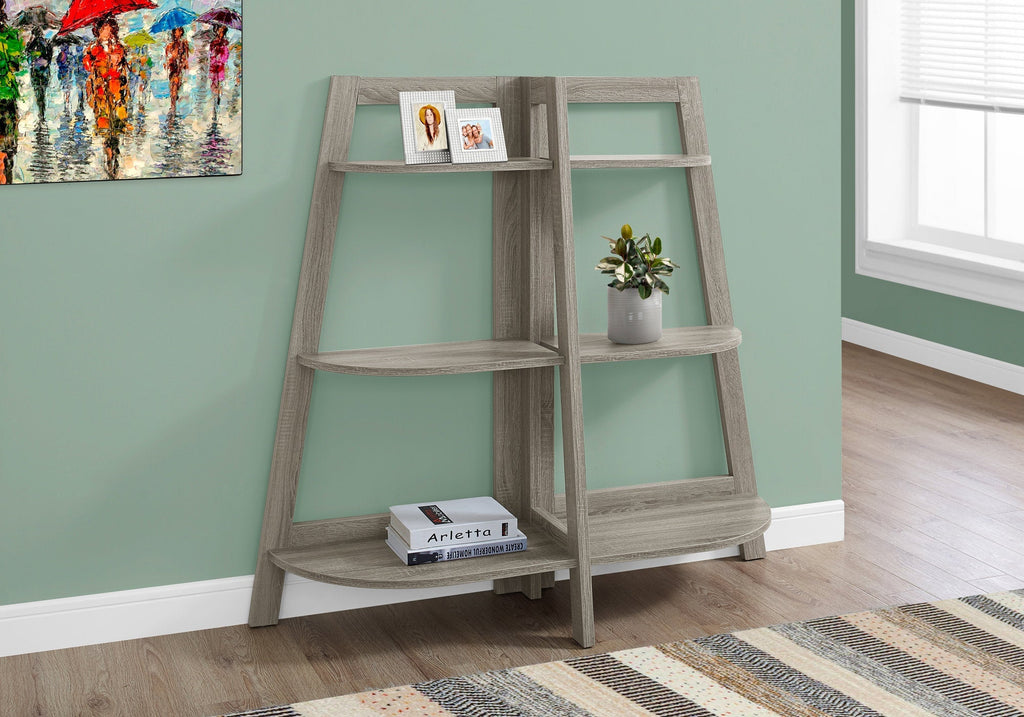 Monarch Specialties I 2428 Bookshelf, Bookcase, Etagere, 3 Tier, 48"h, Office, Bedroom, Laminate, Brown, Contemporary, Modern - - Mounts For Less