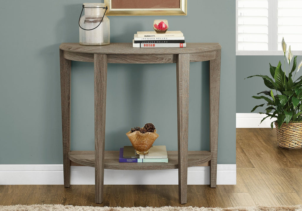 Monarch Specialties I 2452 Accent Table, Console, Entryway, Narrow, Sofa, Living Room, Bedroom, Laminate, Brown, Contemporary, Modern - - Mounts For Less
