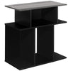 Monarch Specialties I 2477 Accent Table, Side, End, Nightstand, Lamp, Living Room, Bedroom, Laminate, Black, Grey, Contemporary, Modern - - Mounts For Less