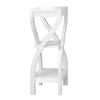 Monarch Specialties I 2479 Accent Table, Side, End, Plant Stand, Square, Living Room, Bedroom, Laminate, White, Contemporary, Modern - - Mounts For Less