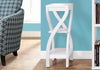 Monarch Specialties I 2479 Accent Table, Side, End, Plant Stand, Square, Living Room, Bedroom, Laminate, White, Contemporary, Modern - - Mounts For Less
