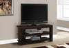 Monarch Specialties I 2568 Tv Stand, 42 Inch, Console, Media Entertainment Center, Storage Shelves, Living Room, Bedroom, Laminate, Brown, Contemporary, Modern - - Mounts For Less