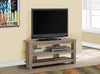 Monarch Specialties I 2569 Tv Stand, 42 Inch, Console, Media Entertainment Center, Storage Shelves, Living Room, Bedroom, Laminate, Brown, Contemporary, Modern - - Mounts For Less