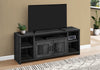 Monarch Specialties I 2743 Tv Stand, 60 Inch, Console, Media Entertainment Center, Storage Cabinet, Living Room, Bedroom, Laminate, Black, Transitional - - Mounts For Less