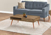 Monarch Specialties I 2836 Coffee Table, Accent, Cocktail, Rectangular, Storage, Living Room, 44"l, Wood, Laminate, Walnut, Mid Century - - Mounts For Less