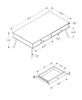 Monarch Specialties I 2836 Coffee Table, Accent, Cocktail, Rectangular, Storage, Living Room, 44"l, Wood, Laminate, Walnut, Mid Century - - Mounts For Less