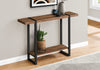 Monarch Specialties I 2851 Accent Table, Console, Entryway, Narrow, Sofa, Living Room, Bedroom, Metal, Laminate, Brown, Black, Contemporary, Modern - - Mounts For Less