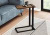 Monarch Specialties I 2853 Accent Table, C-shaped, End, Side, Snack, Living Room, Bedroom, Metal, Laminate, Brown, Black, Contemporary, Modern - - Mounts For Less