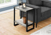 Monarch Specialties I 2857 Accent Table, Side, End, Nightstand, Lamp, Living Room, Bedroom, Metal, Laminate, Grey, Black, Contemporary, Modern - - Mounts For Less