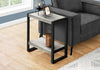 Monarch Specialties I 2857 Accent Table, Side, End, Nightstand, Lamp, Living Room, Bedroom, Metal, Laminate, Grey, Black, Contemporary, Modern - - Mounts For Less