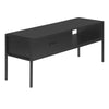 Monarch Specialties I 2874 Tv Stand, 48 Inch, Console, Media Entertainment Center, Storage Drawer, Living Room, Bedroom, Laminate, Metal, Black, Contemporary, Modern - - Mounts For Less
