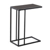Monarch Specialties I 3087 Accent Table, C-shaped, End, Side, Snack, Living Room, Bedroom, Metal, Tempered Glass, Black, Contemporary, Modern - - Mounts For Less