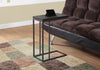 Monarch Specialties I 3088 Accent Table, C-shaped, End, Side, Snack, Living Room, Bedroom, Metal, Laminate, Brown, Contemporary, Modern - - Mounts For Less