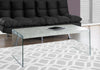 Monarch Specialties I 3230 Coffee Table, Accent, Cocktail, Rectangular, Living Room, 44"l, Tempered Glass, Laminate, Grey, Clear, Contemporary, Modern - - Mounts For Less
