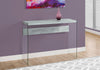 Monarch Specialties I 3232 Accent Table, Console, Entryway, Narrow, Sofa, Living Room, Bedroom, Tempered Glass, Laminate, Grey, Clear, Contemporary, Modern - - Mounts For Less