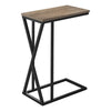 Monarch Specialties I 3249 Accent Table, C-shaped, End, Side, Snack, Living Room, Bedroom, Metal, Laminate, Brown, Black, Contemporary, Modern - - Mounts For Less