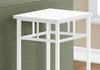 Monarch Specialties I 3279 Accent Table, Side, End, Plant Stand, Square, Living Room, Bedroom, Metal, Laminate, White, Contemporary, Modern - - Mounts For Less