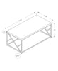 Monarch Specialties I 3375 Coffee Table, Accent, Cocktail, Rectangular, Living Room, 48"l, Metal, Laminate, Grey, Chrome, Contemporary, Modern - - Mounts For Less