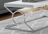 Monarch Specialties I 3400 Coffee Table, Accent, Cocktail, Rectangular, Living Room, 44"l, Metal, Laminate, Glossy White, Chrome, Contemporary, Modern - - Mounts For Less