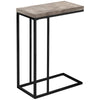 Monarch Specialties I 3405 Accent Table, C-shaped, End, Side, Snack, Living Room, Bedroom, Metal, Laminate, Beige, Black, Contemporary, Modern - - Mounts For Less