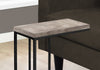 Monarch Specialties I 3405 Accent Table, C-shaped, End, Side, Snack, Living Room, Bedroom, Metal, Laminate, Beige, Black, Contemporary, Modern - - Mounts For Less