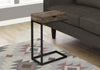 Monarch Specialties I 3406 Accent Table, C-shaped, End, Side, Snack, Storage Drawer, Living Room, Bedroom, Metal, Laminate, Brown, Black, Contemporary, Modern - - Mounts For Less