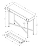 Monarch Specialties I 3453 Accent Table, Console, Entryway, Narrow, Sofa, Storage Drawer, Living Room, Bedroom, Metal, Laminate, Brown, Black, Contemporary, Modern - - Mounts For Less