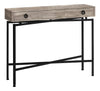 Monarch Specialties I 3455 Accent Table, Console, Entryway, Narrow, Sofa, Storage Drawer, Living Room, Bedroom, Metal, Laminate, Beige, Black, Contemporary, Modern - - Mounts For Less