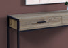 Monarch Specialties I 3511 Accent Table, Console, Entryway, Narrow, Sofa, Storage Drawer, Living Room, Bedroom, Metal, Laminate, Brown, Black, Contemporary, Modern - - Mounts For Less