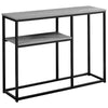 Monarch Specialties I 3514 Accent Table, Console, Entryway, Narrow, Sofa, Living Room, Bedroom, Metal, Laminate, Grey, Black, Contemporary, Modern - - Mounts For Less