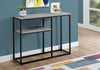 Monarch Specialties I 3514 Accent Table, Console, Entryway, Narrow, Sofa, Living Room, Bedroom, Metal, Laminate, Grey, Black, Contemporary, Modern - - Mounts For Less