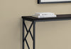 Monarch Specialties I 3534 Accent Table, Console, Entryway, Narrow, Sofa, Living Room, Bedroom, Metal, Laminate, Brown, Black, Contemporary, Modern - - Mounts For Less