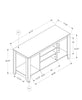 Monarch Specialties I 3566 Tv Stand, 48 Inch, Console, Media Entertainment Center, Storage Shelves, Living Room, Bedroom, Laminate, Walnut, Contemporary, Modern - - Mounts For Less